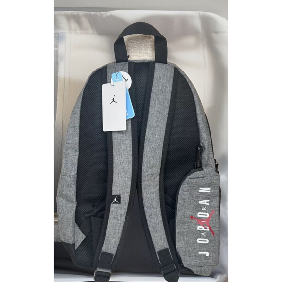 JORDAN AIR JUMPMAN BACKPACK AND PENCIL CASE - CARBON HEATHER - 2 PC SET - NWT - Picture 7 of 7